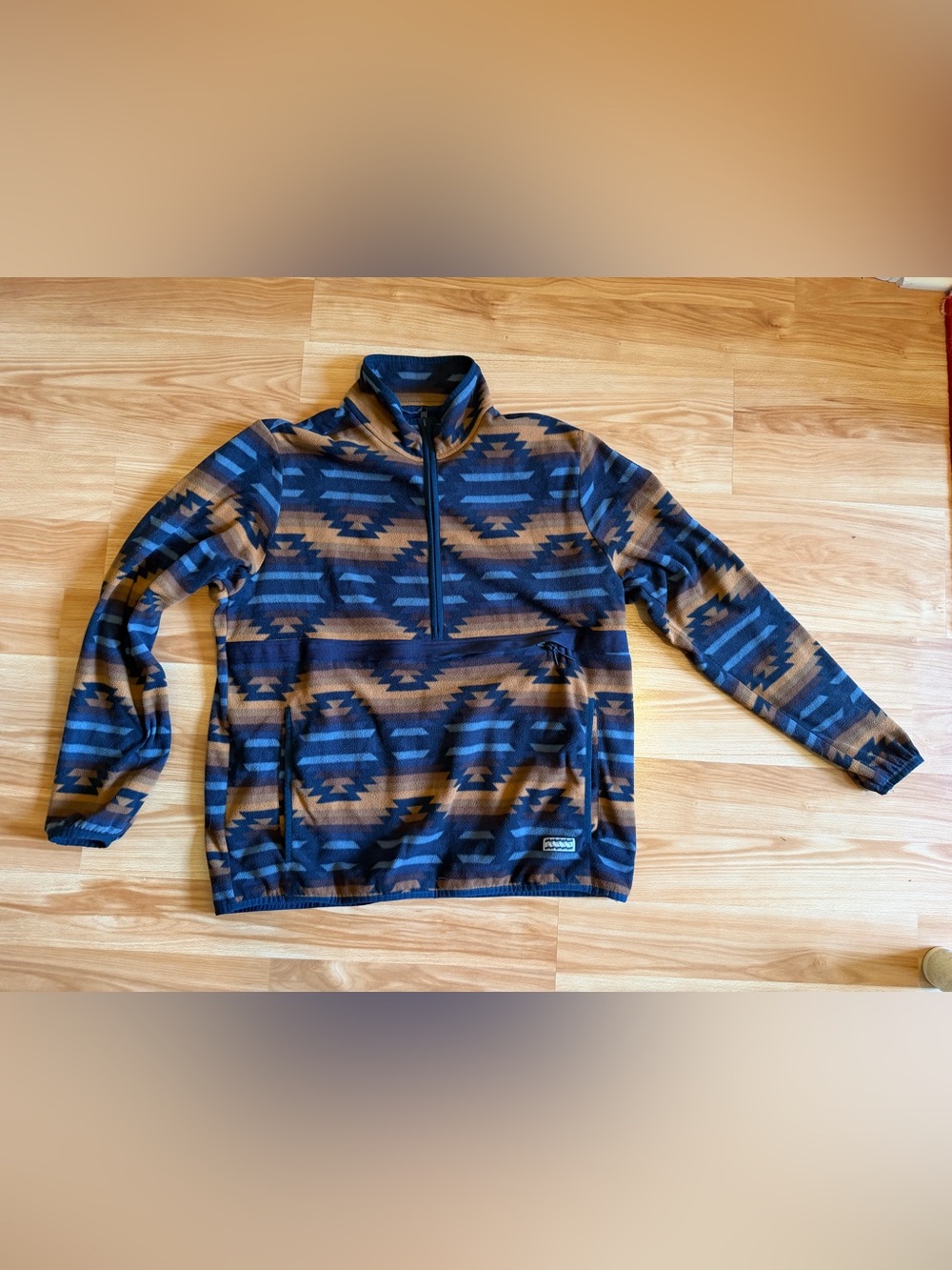 Men’s Jetty Brent  Aztec Half Zip Pullover Fleece XL